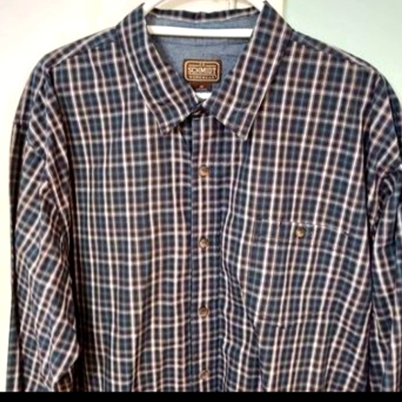 C.E. Schmidt Workwear plaid button front shirt- size 2X - Picture 5 of 7